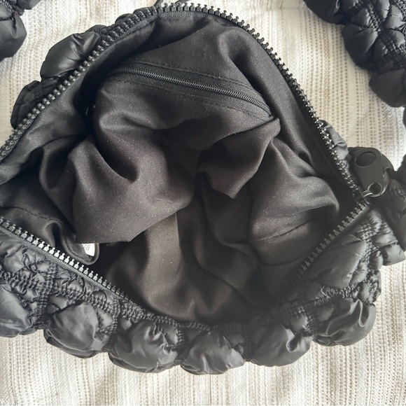 Black Crossbody Shoulder Bag Adjustable Strap - Picture 6 of 12